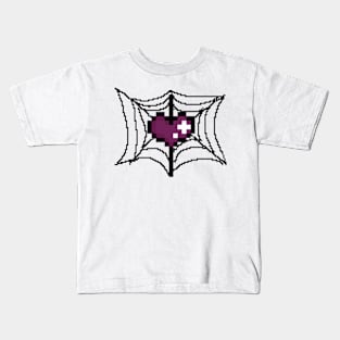 spider web heart Kids T-Shirt